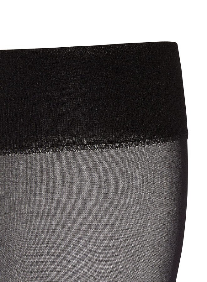 Wolford Individual 10 Denier Knee-Highs Transparent For Women Sheer With Exceptional Smooth Soft Stretchable Comfort Band. - Image 4